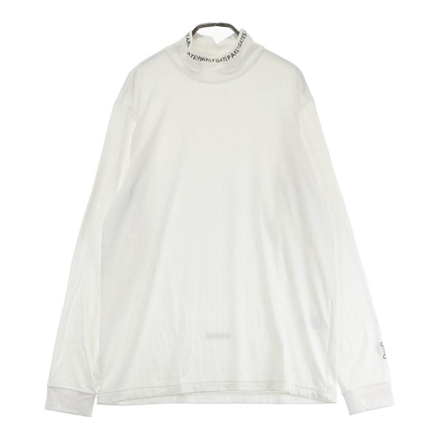 PEARLY GATES パーリーゲイツ 2024年 長袖ハイネックTシャツ ホワイト