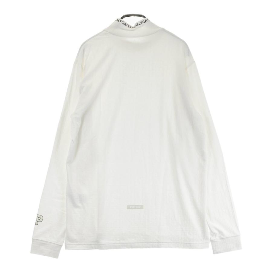 PEARLY GATES パーリーゲイツ 2024年 長袖ハイネックTシャツ ホワイト