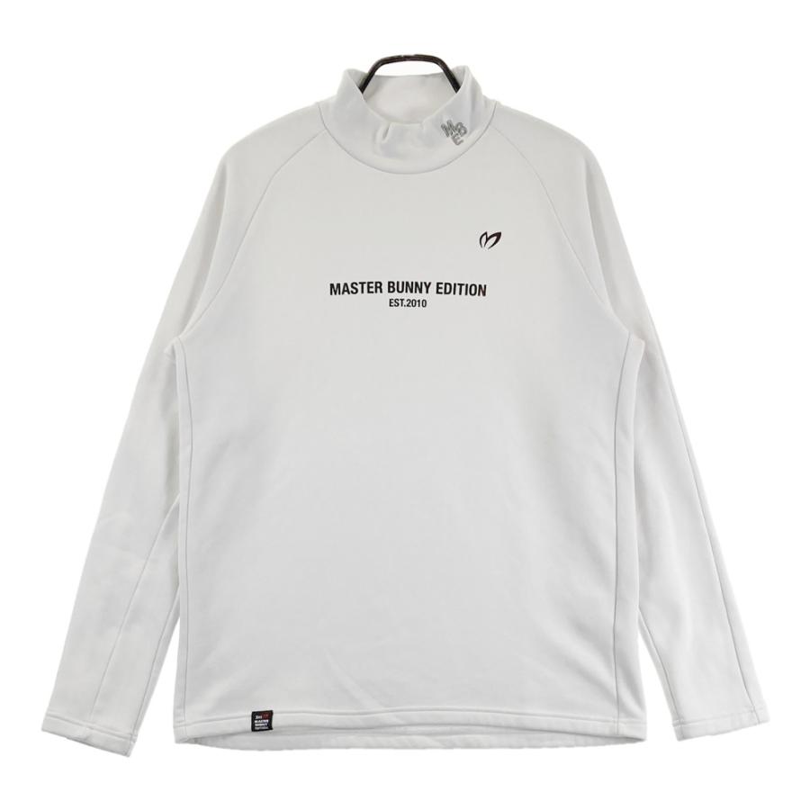 サイズ：6 MASTER BUNNY EDITION マスターバニーエディション  ハイネック 長袖Tシャツ  ホワイト系 [240101450697] ゴルフウェア メンズ ストスト MASTER BUNNY EDITION マスターバニーエディション 長袖ハイネックT
