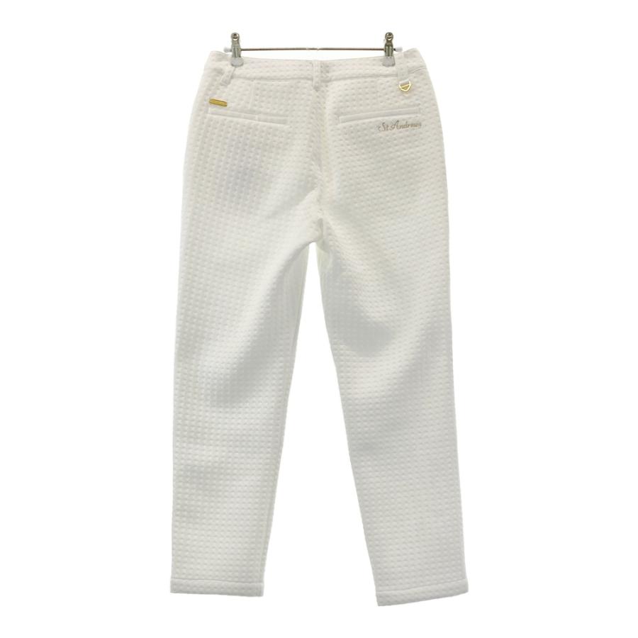【新品】ST ANDREWS セントアンドリュース 2026年モデル ダンボールピンソニックエンボスパンツ  ホワイト系 M ゴルフウェア レディース_1