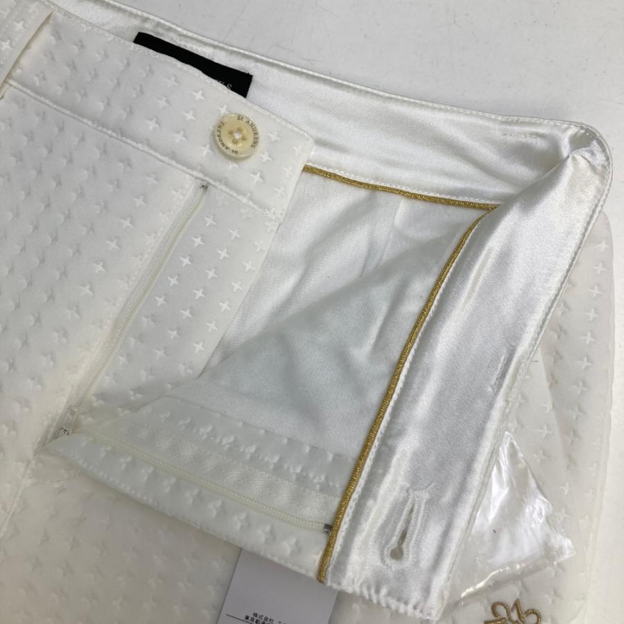 【新品】ST ANDREWS セントアンドリュース 2026年モデル ダンボールピンソニックエンボスパンツ  ホワイト系 M ゴルフウェア レディース_3