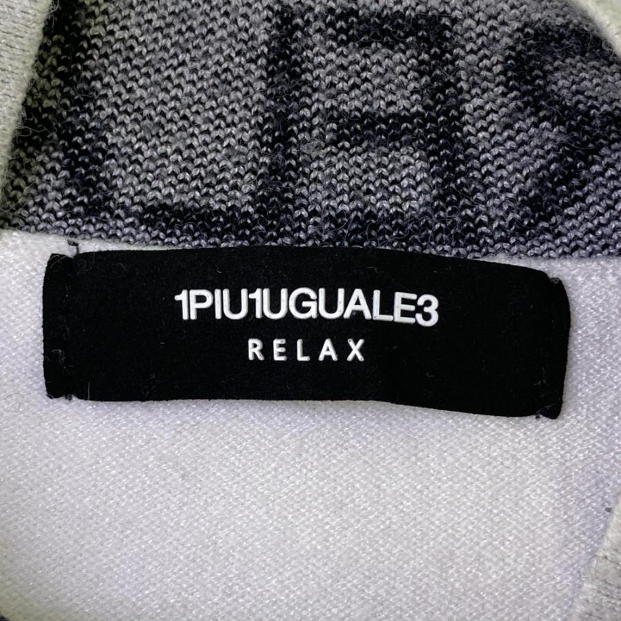 1PIU1UGUALE3 GOLF ハイネック ニットセーター ホワイト系 L ゴルフ