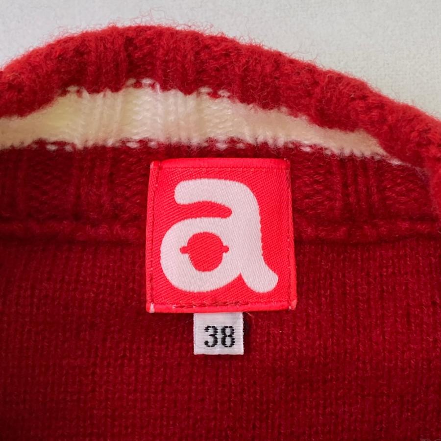 ARCHIVIO アルチビオ 2WAY ニットセーター レッド系 38 ゴルフウェア