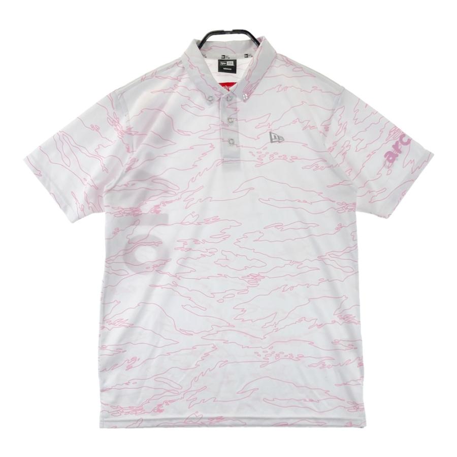 新品　archivio　NEWERA　アルチビオ　半袖シャツ ARCHIVIO アルチビオ ×NEW ERA 半袖ポロシャツ 総柄 ホワイト系 38