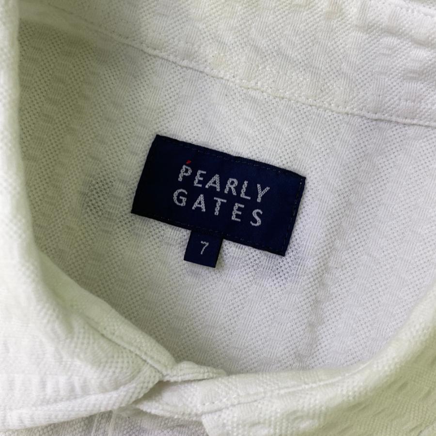 PEARLY GATES パーリーゲイツ 半袖ポロシャツ ホワイト系 7 ゴルフ