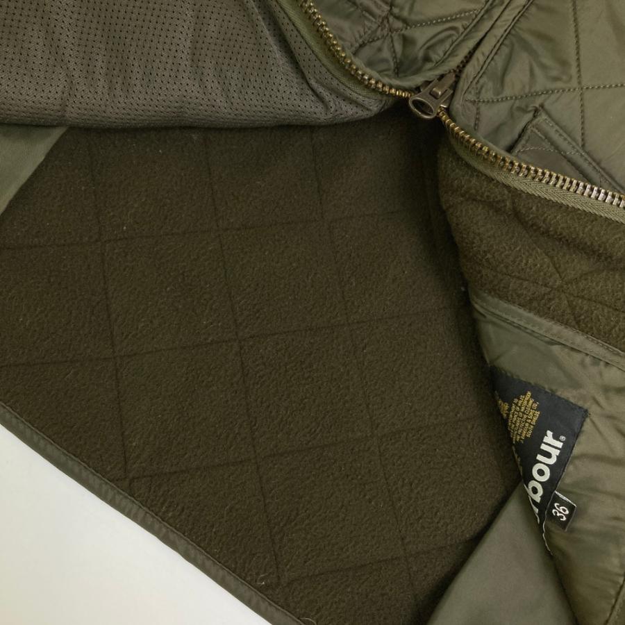 Barbour バブアー キルティング ジップジャケット カーキ系 36 メンズ