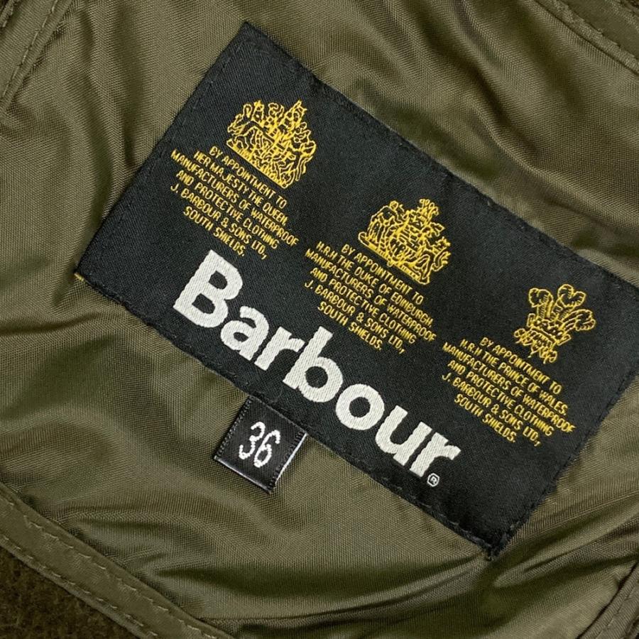 Barbour バブアー キルティング ジップジャケット カーキ系 36 メンズ
