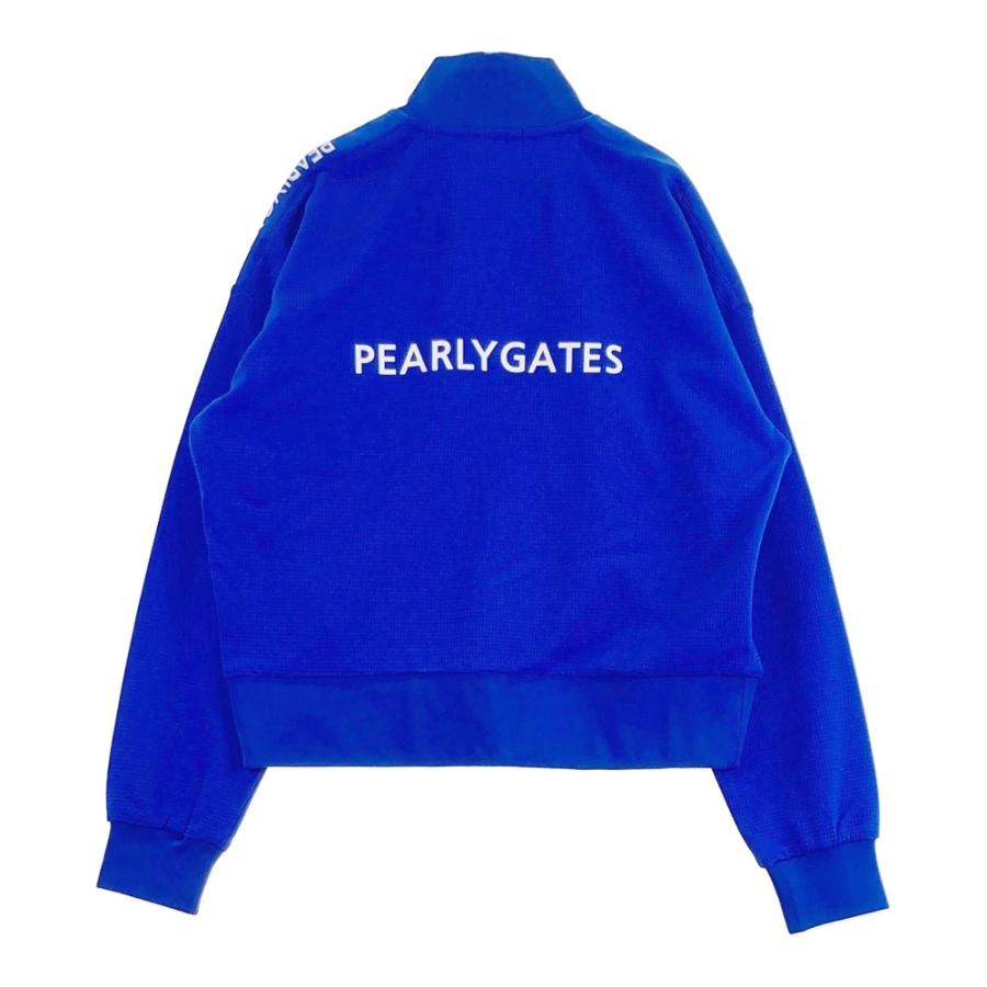 サイズ：1 PEARLY GATES パーリーゲイツ  ジップパーカー  ブルー系 [240101702565] ゴルフウェア レディース ストスト 新品】PEARLY GATES パーリーゲイツ ジップパーカー ブルー系 1 ゴルフ