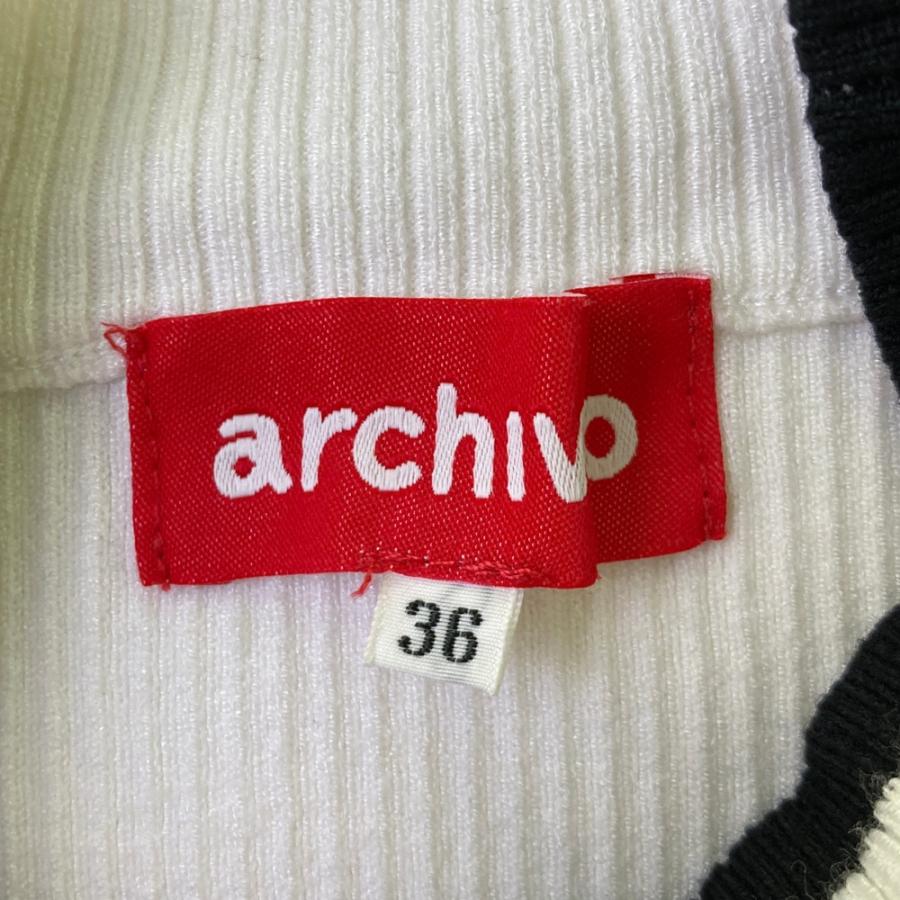 ARCHIVIO アルチビオ ニットセーター ホワイト系 36 ゴルフウェア