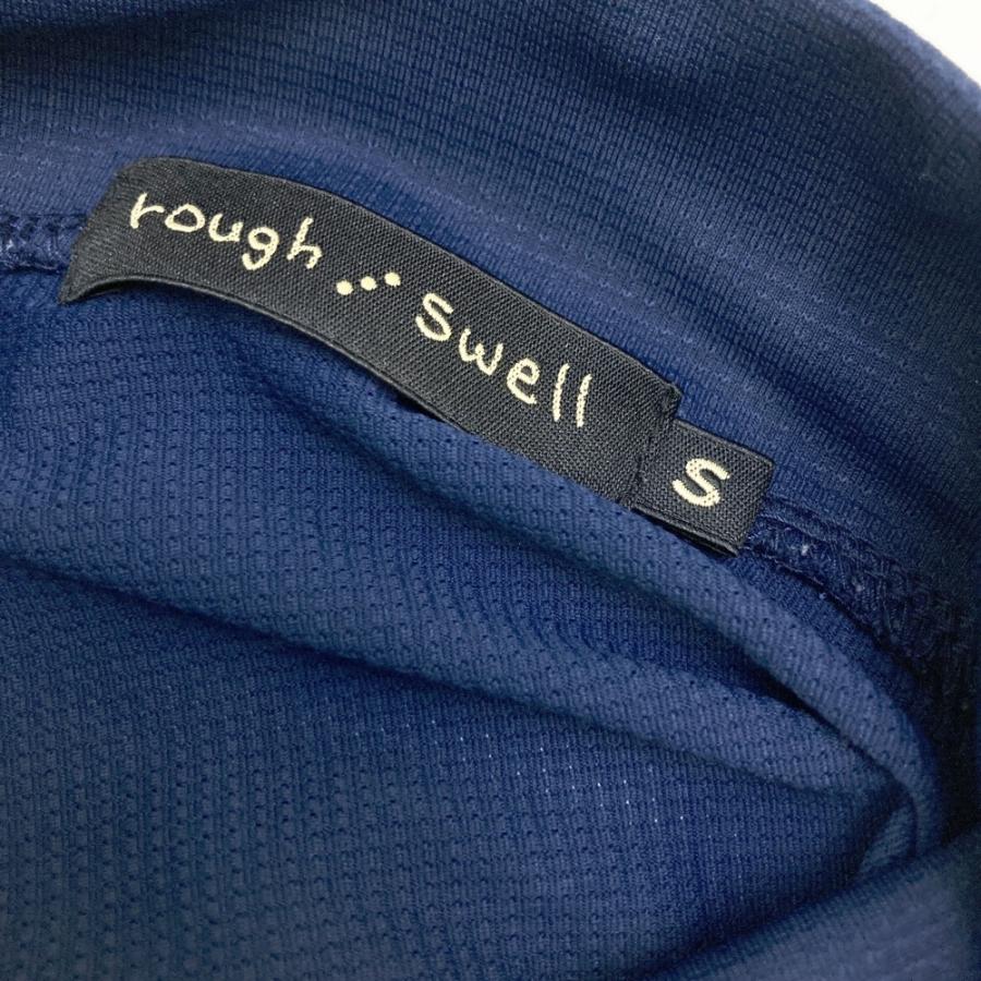 サイズ：S ROUGH&SWELL ラフアンドスウェル 2025年モデル ハイネック 長袖Tシャツ  ネイビー系 [240101702762] ゴルフウェア メンズ ストスト ROUGH&SWELL ラフアンドスウェル 2025年モデル ハイネック 長袖Tシャツ