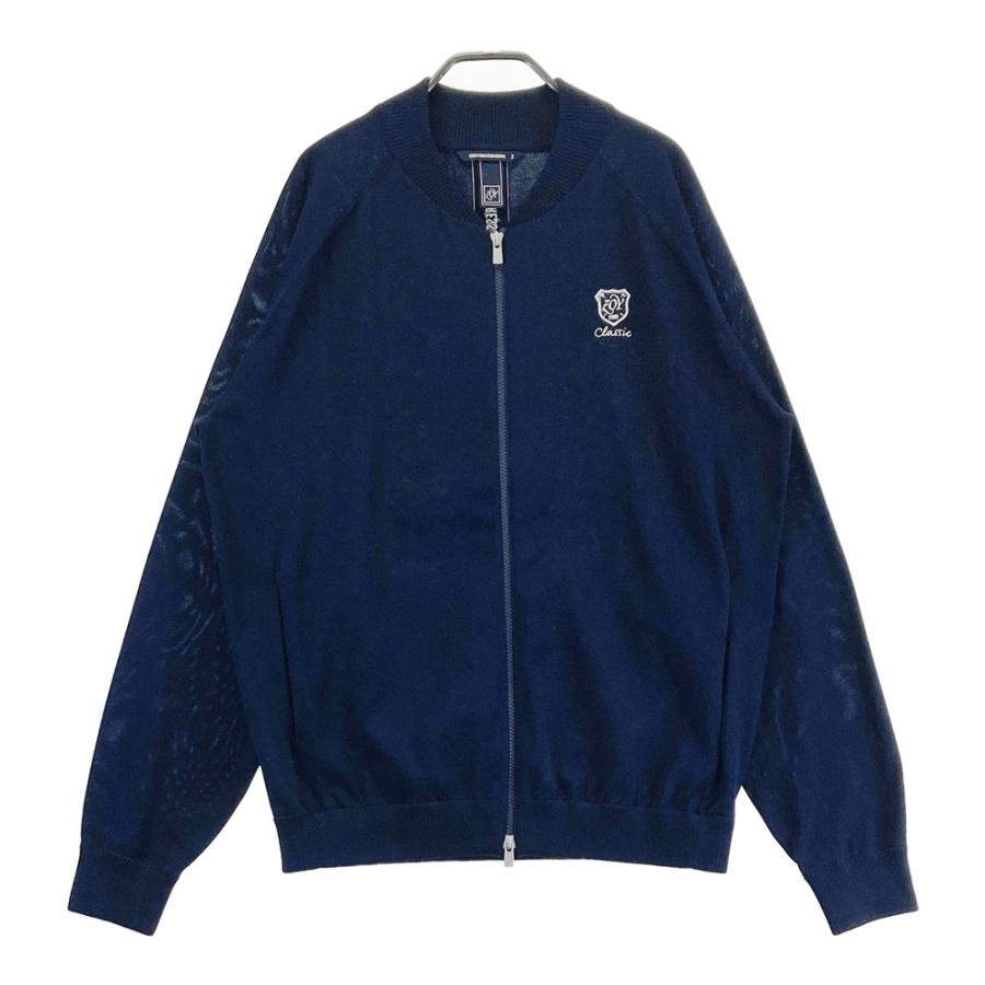 ネイビー セットアップ zoy メンズ ZOY ゾーイ ニット ジップジャケット ネイビー系 3 ゴルフウェア