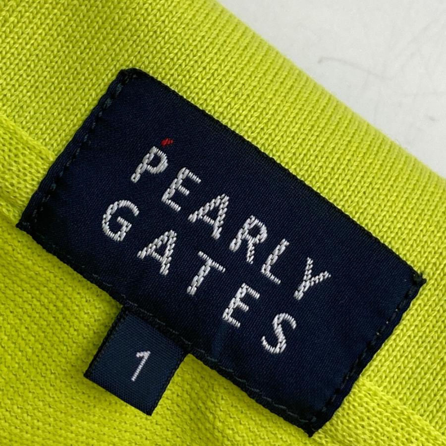 PEARLY GATES パーリーゲイツ ノースリーブポロシャツ イエロー系 1