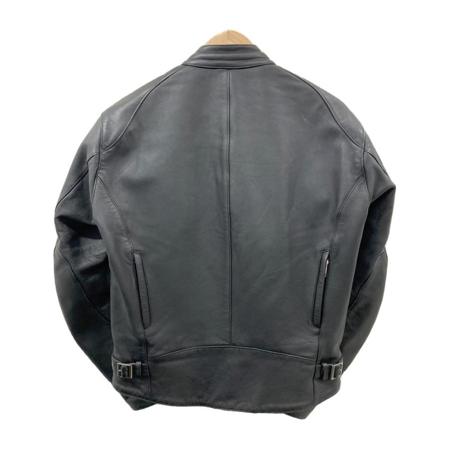 KUSHITANI ブラックレザージャケット バイクジャケットL美品 KUSHITANI クシタニ 長袖 レザージャケット ブラック系 L バイクウェア