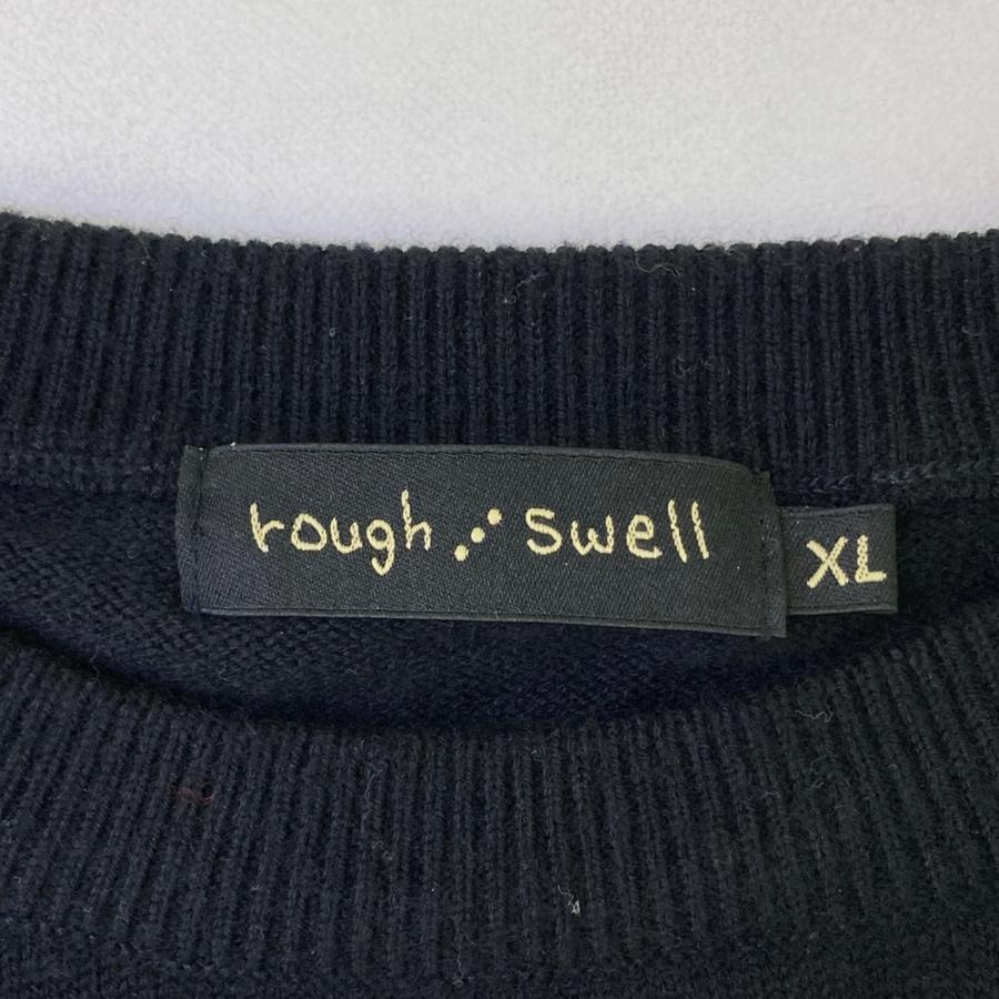 ROUGH&SWELL ラフアンドスウェル ウール ニットセーター ブラック系 XL