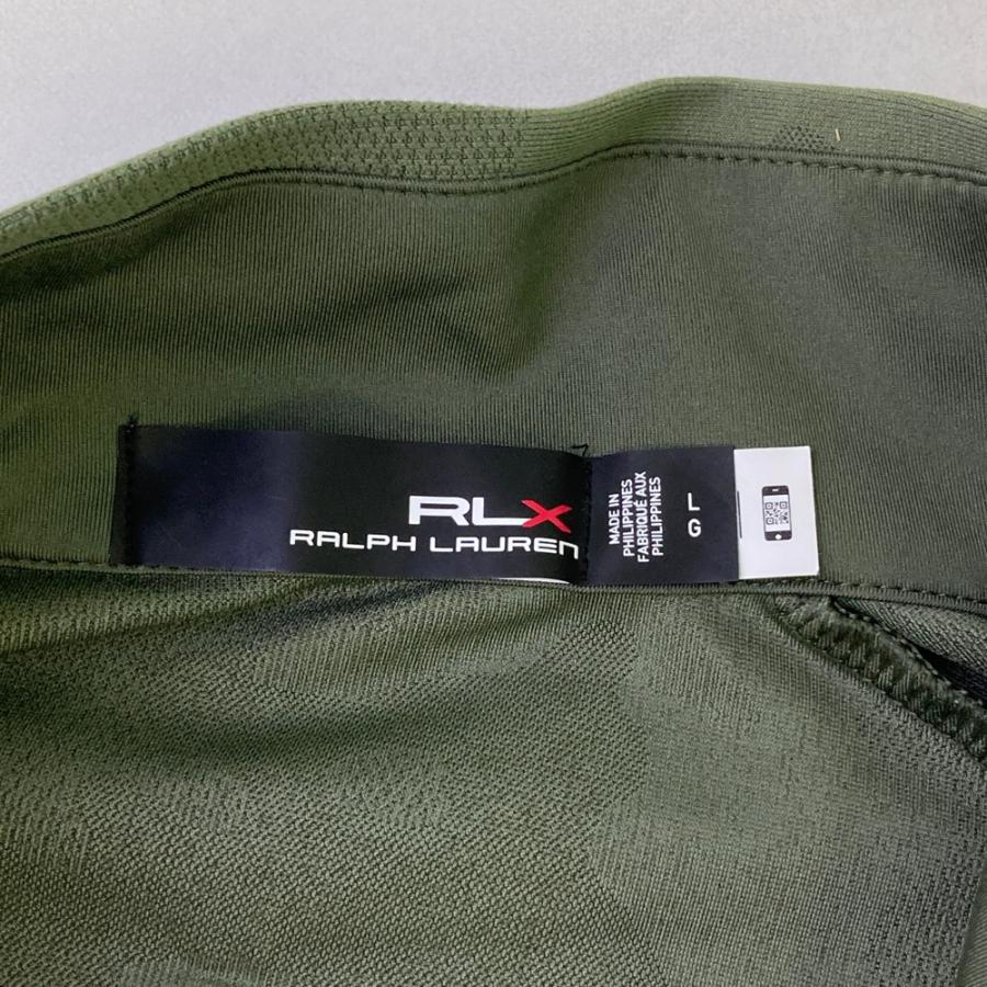 RLX ラルフローレン ハーフジップ 長袖Tシャツ 迷彩 カモフラ柄 カーキ