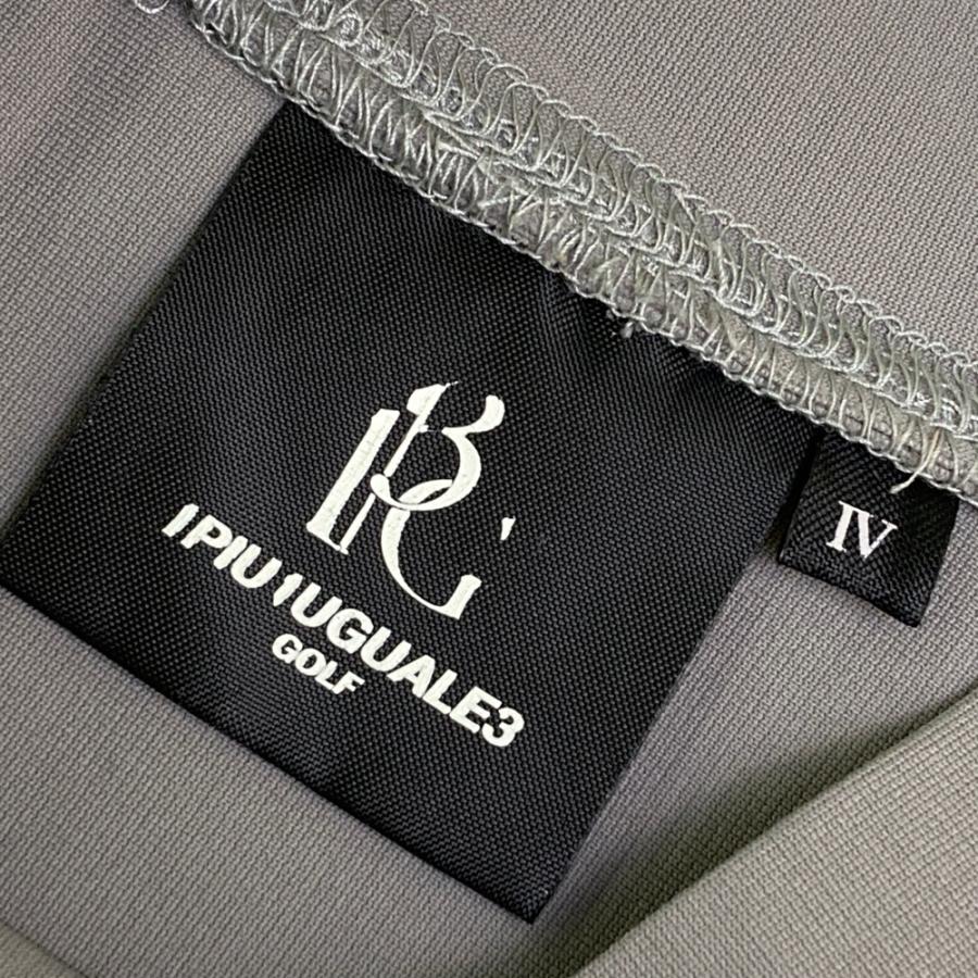 1PIU1UGUALE3 GOLF ハイネック 長袖Tシャツ ブラック系 4 ゴルフウェア