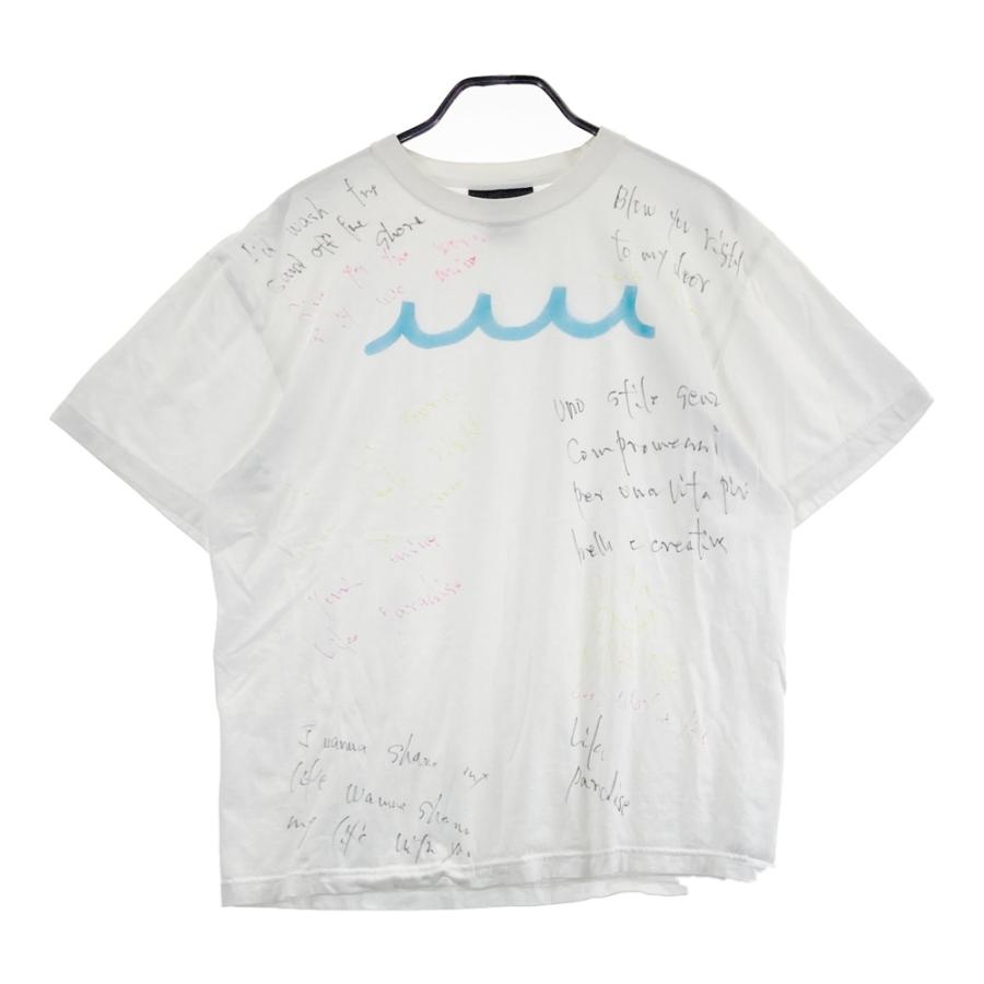 MUTA MARINE ムータマリン × ACANTHUS 半袖Tシャツ 総柄 ホワイト系 XL