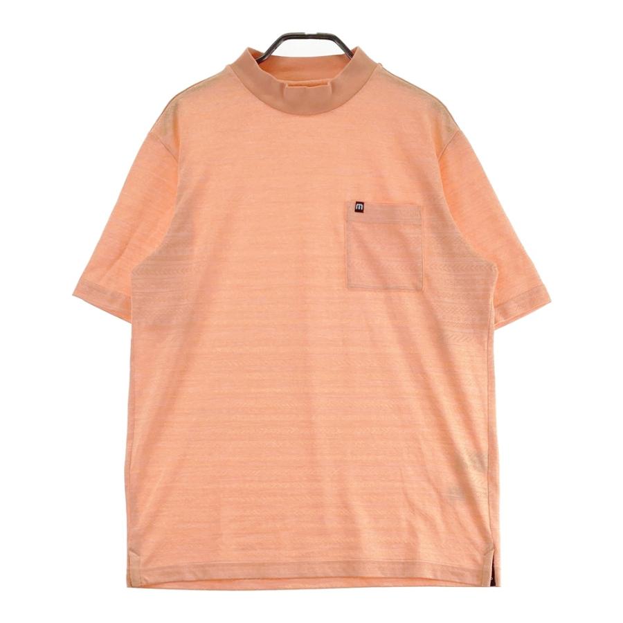 TRAVIS MATHEW トラビスマシュー モックネック 半袖Tシャツ 総柄