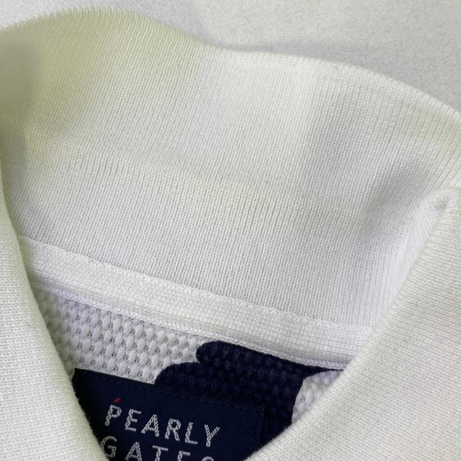 PEARLY GATES パーリーゲイツ 半袖ポロシャツ 花柄 ホワイト系 1