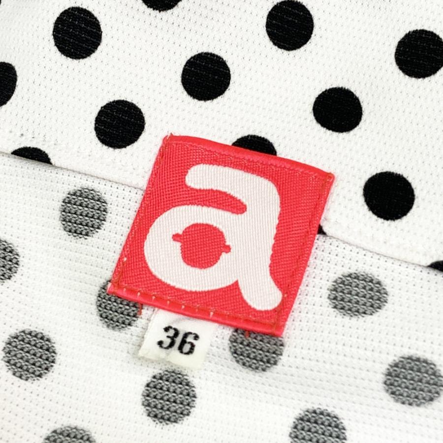 ARCHIVIO アルチビオ ジップジャケット ドット柄 ホワイト系 36 ゴルフ