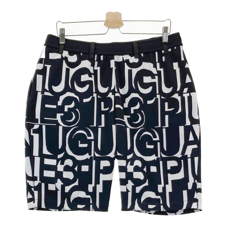 1piu1uguale3 ゴルフウェア　上下半袖ハーフパンツ 1PIU1UGUALE3 GOLF ハーフパンツ 総柄 ブラック系 6 ゴルフウェア