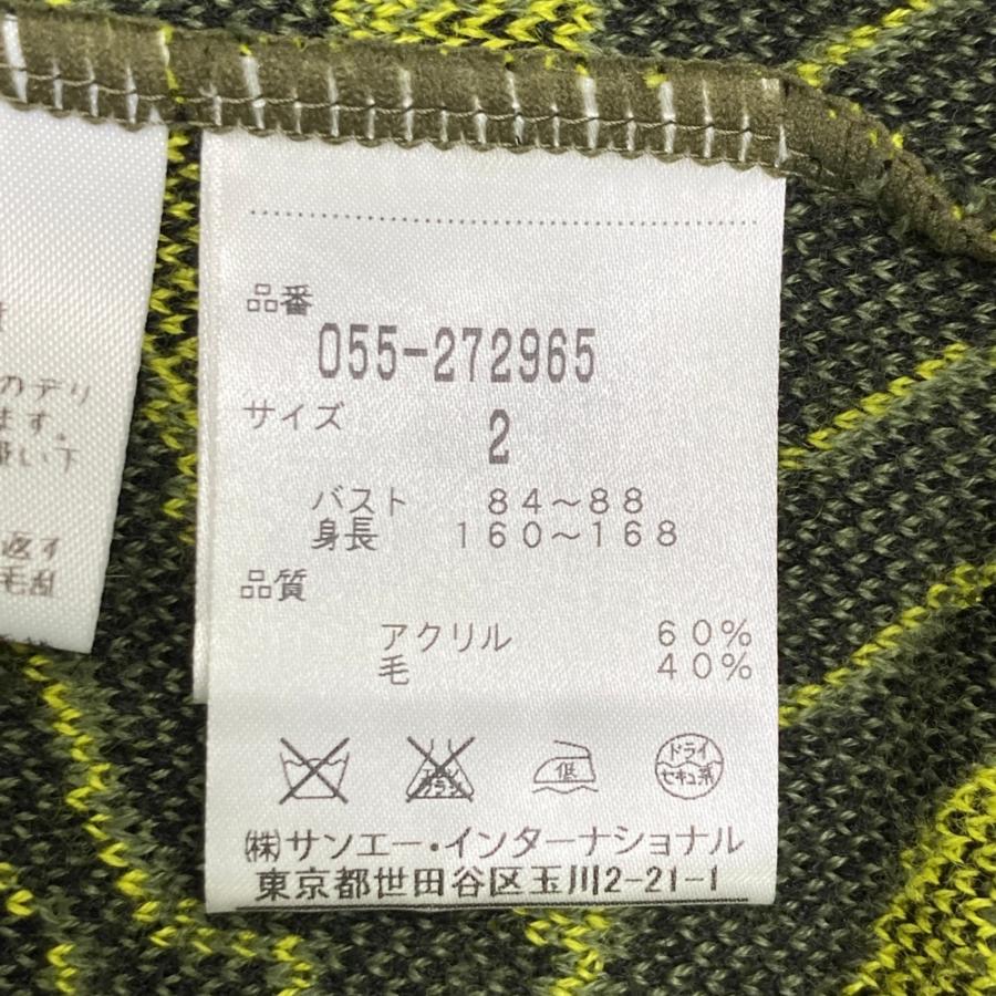 PEARLY GATES（パーリーゲイツ） ニット ジップパーカー 総柄 カーキ系