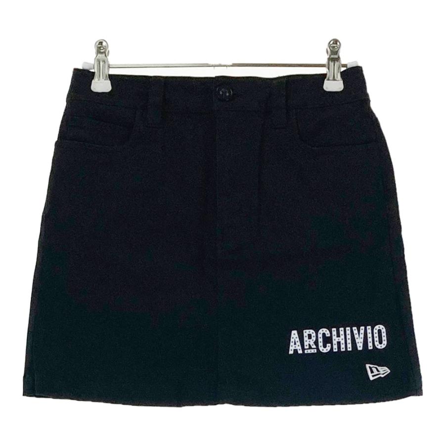 ARCHIVIO ゴルフ スカート 36 ARCHIVIO アルチビオ ×NEW ERA ストレッチスカート ブラック系 36