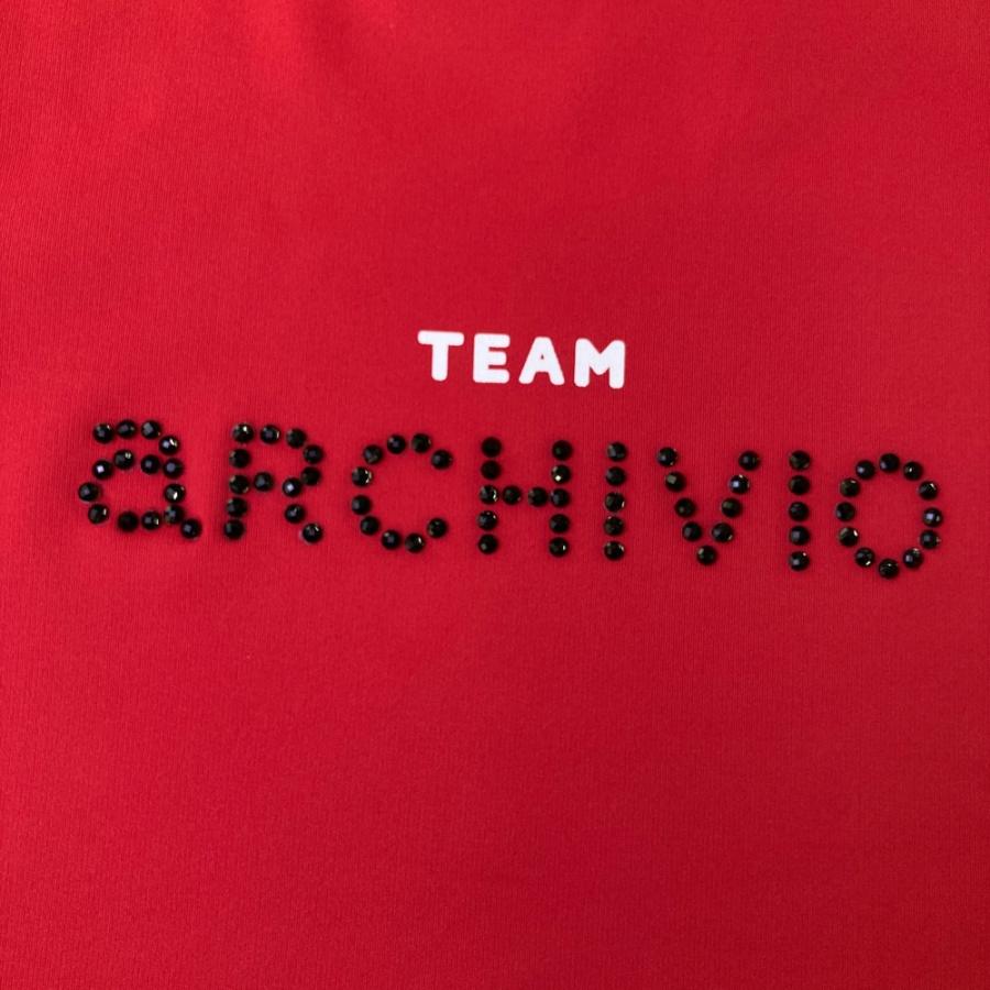 新品】ARCHIVIO アルチビオ ハイネック 長袖Tシャツ レッド系 38