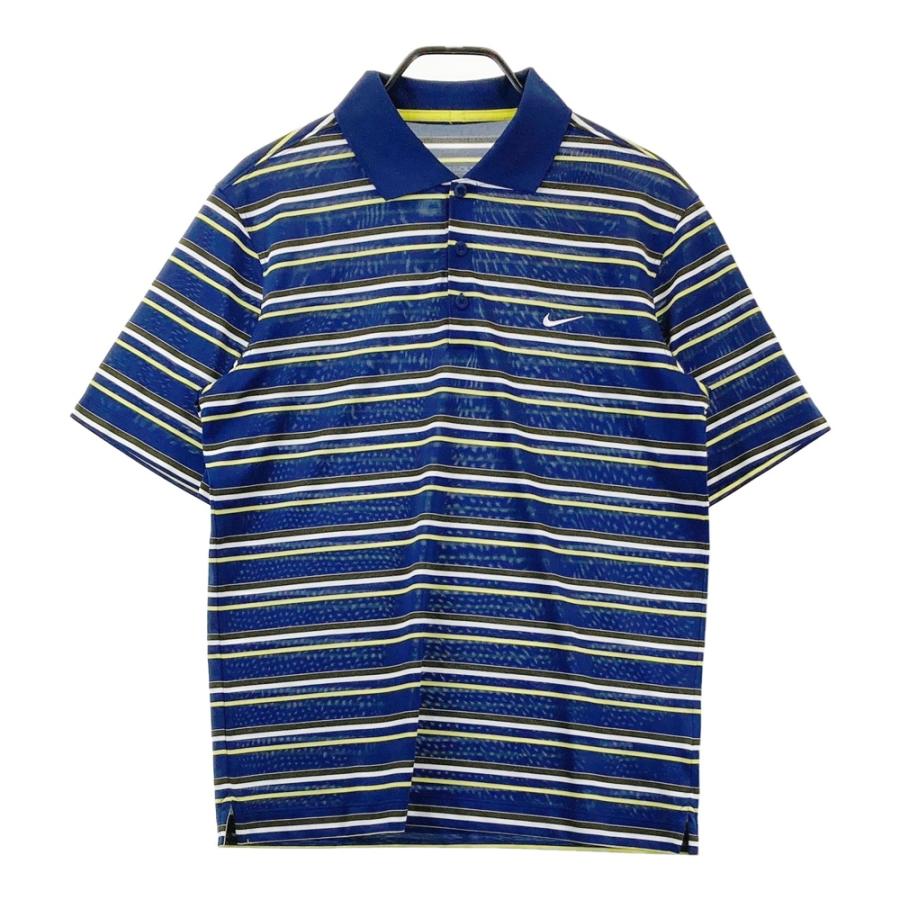 NIKE（ナイキ） NIKE GOLF ナイキゴルフ 半袖ポロシャツ ボーダー柄