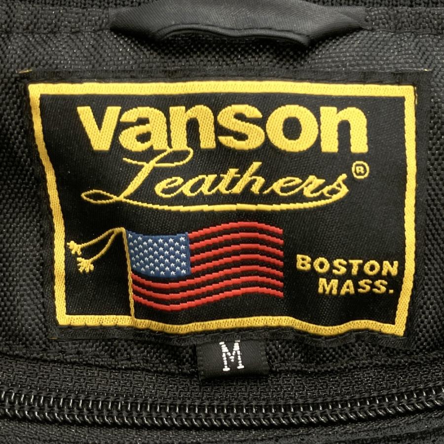 VANSON バンソン VS21101S メッシュMA-1ジャケット ブラック系 M