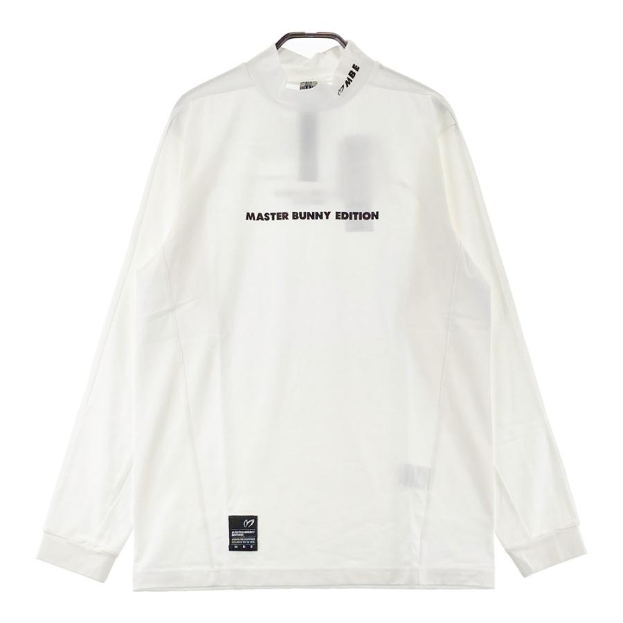 サイズ：4 MASTER BUNNY EDITION マスターバニーエディション  モックネック長袖Tシャツ  ホワイト系 [240101705236] ゴルフウェア メンズ ストスト 新品】MASTER BUNNY EDITION マスターバニーエディション モックネック