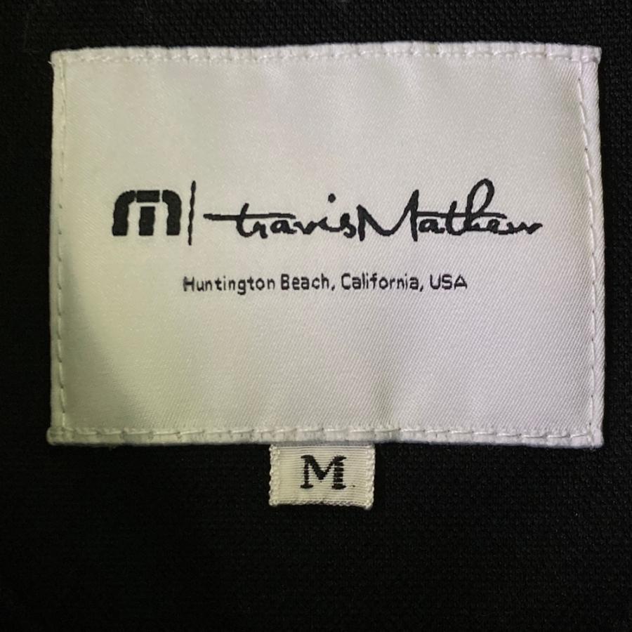 TRAVISMATHEW トラビスマシュー ロゴ刺繍入り 半袖ポロシャツ ブラック