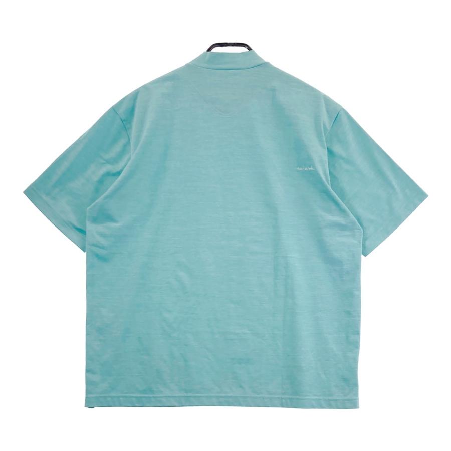 TRAVISMATHEW トラビスマシュー モックネック 半袖Tシャツ ブルー系