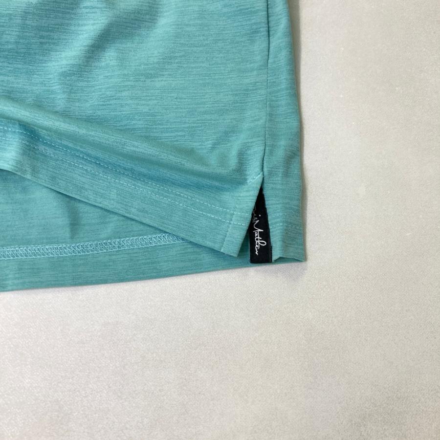 TRAVISMATHEW トラビスマシュー モックネック 半袖Tシャツ ブルー系