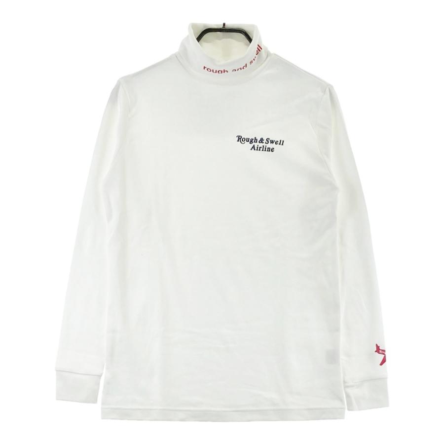 rough &swell タートルホワイト　未使用品 ROUGH&SWELL ラフアンドスウェル タートルネック 長袖Tシャツ ホワイト