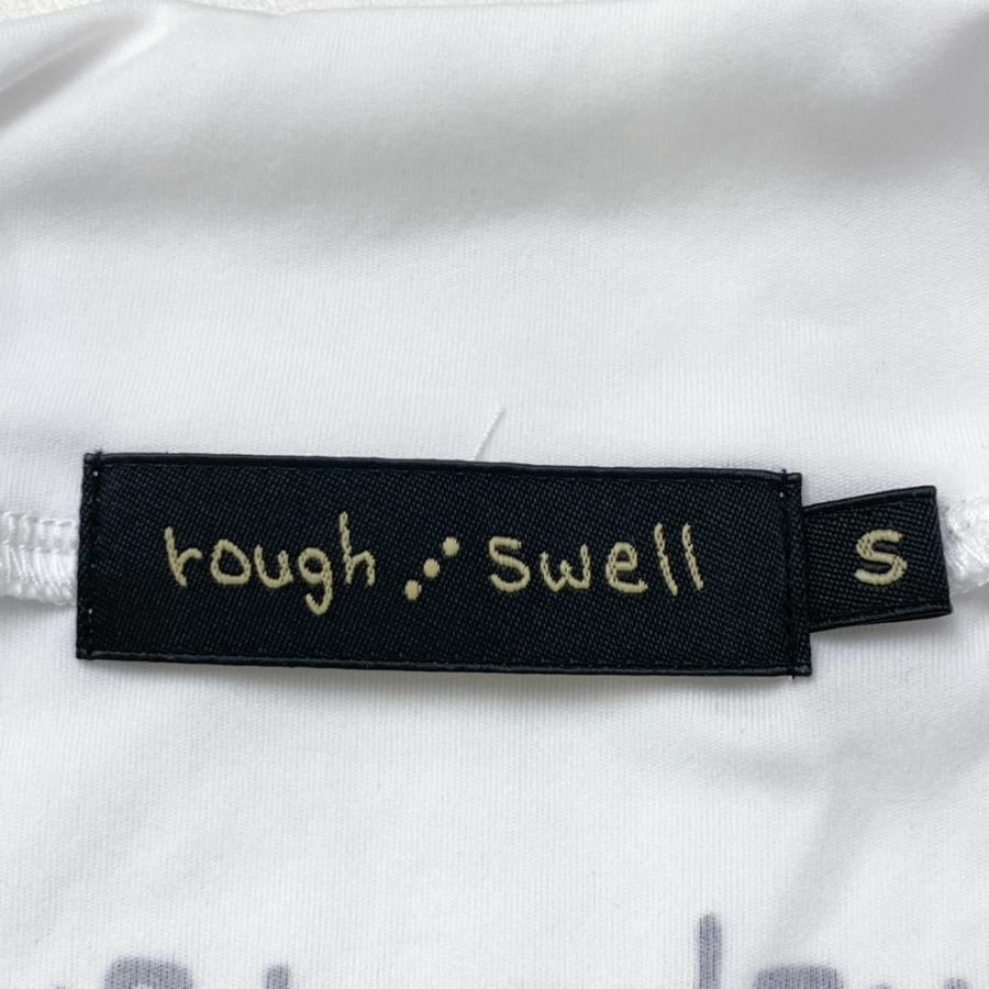 ラフ＆スウェル　ゴルフウェア　モックネック　カモノハシ　ホワイト　美品　Ｍサイズ ROUGH&SWELL ラフアンドスウェル モックネック 半袖Tシャツ カモノハシ