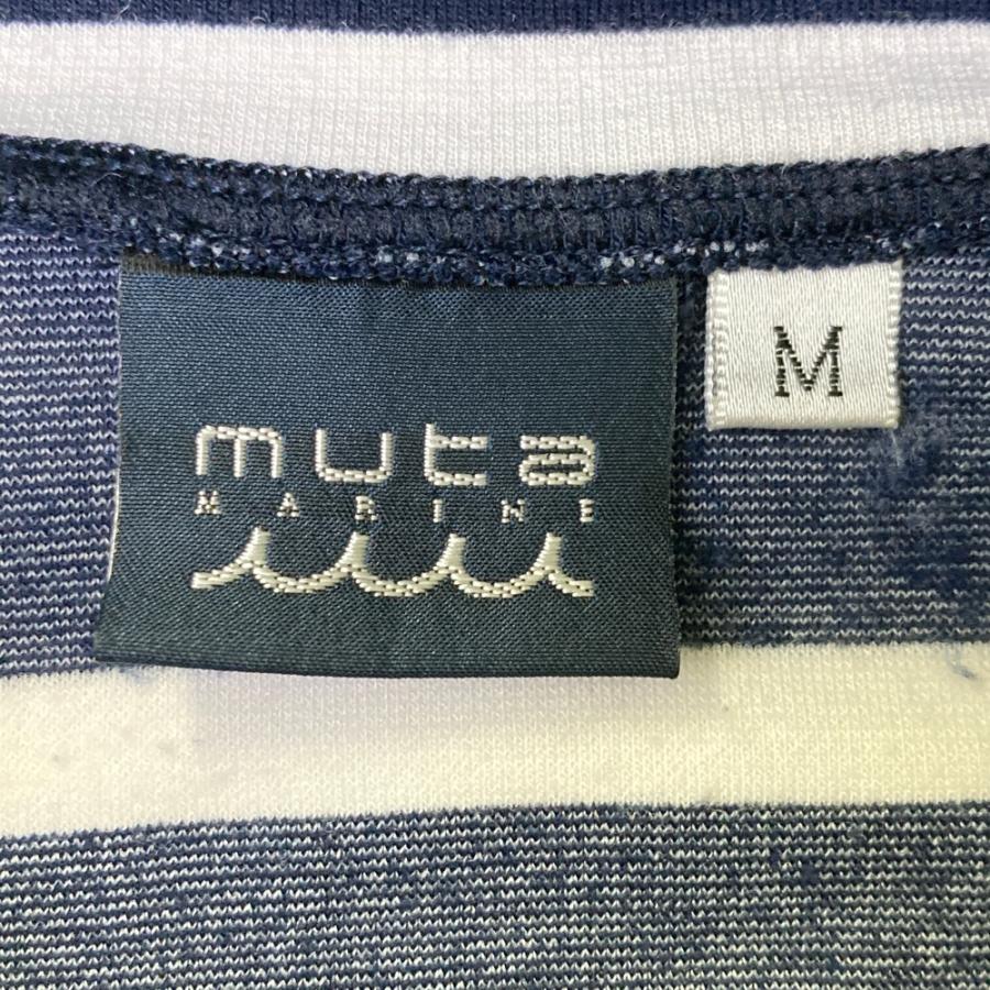 MUTA MARINE ムータマリン タートルネック 長袖Tシャツ ボーダー柄