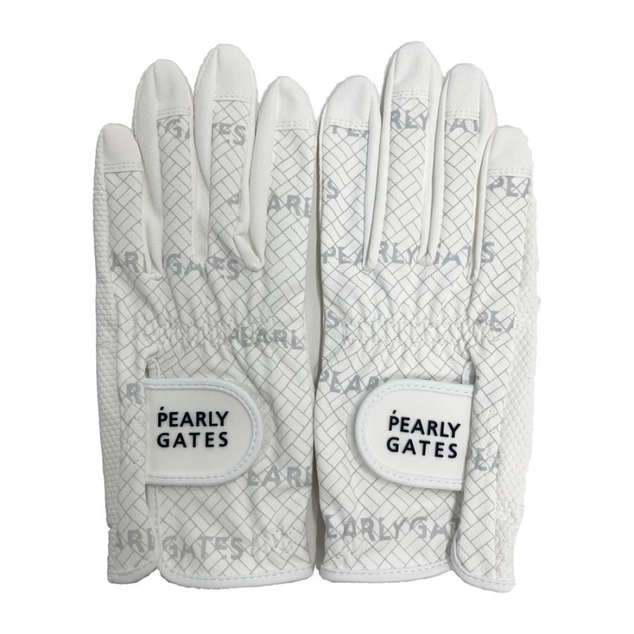 PLARLY GATES ゴルフグローブ Sサイズ　ホワイト 新品】PEARLY GATES パーリーゲイツ グローブ 両手 ホワイト系 S