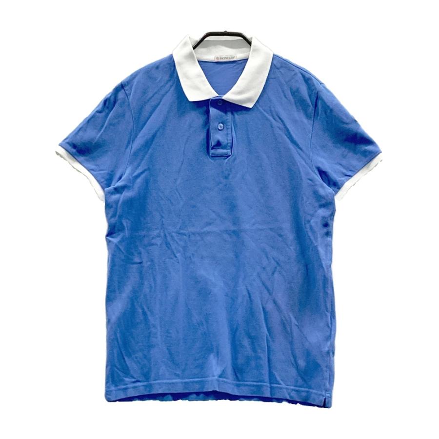 MONCLER モンクレール SCOM-16-609 半袖ポロシャツ ブルー系 S メンズ 