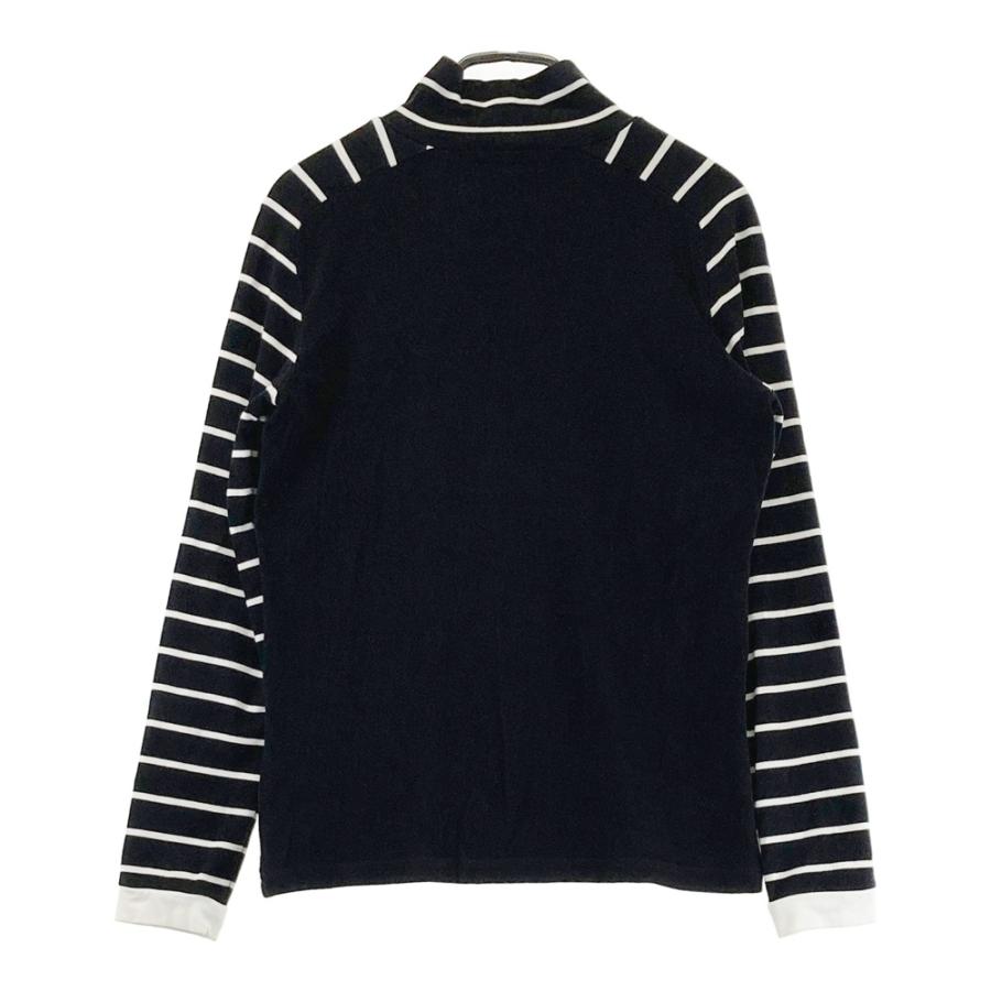 ARCHIVIO アルチビオ デザイン切替 モックネック長袖Tシャツ ブラック 