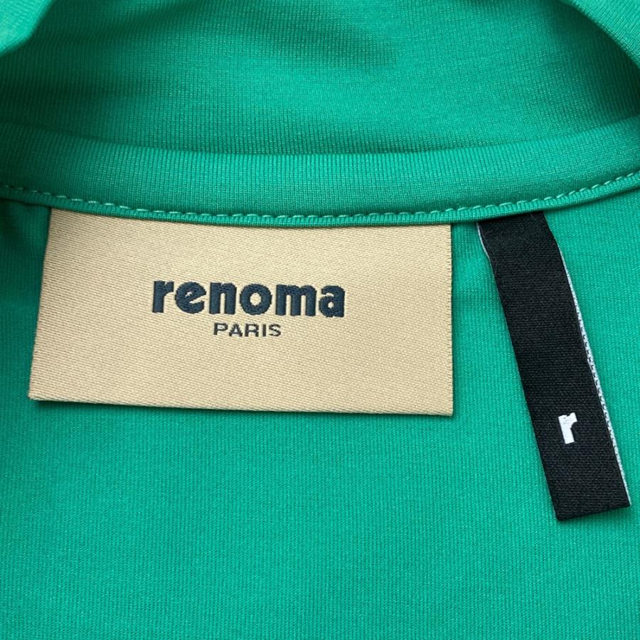 RENOMA GOLF レノマゴルフ モックネック 半袖Tシャツ グリーン系 S