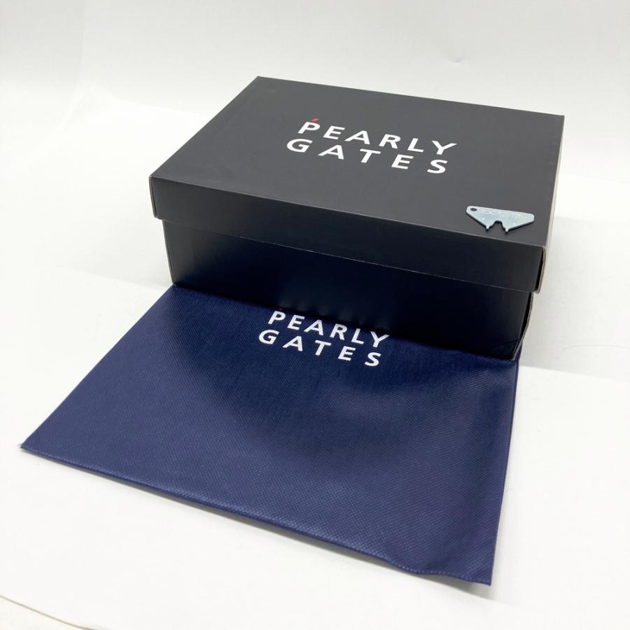 美品】PEARLY GATES パーリーゲイツ ゴルフシューズ ネイビー系 24