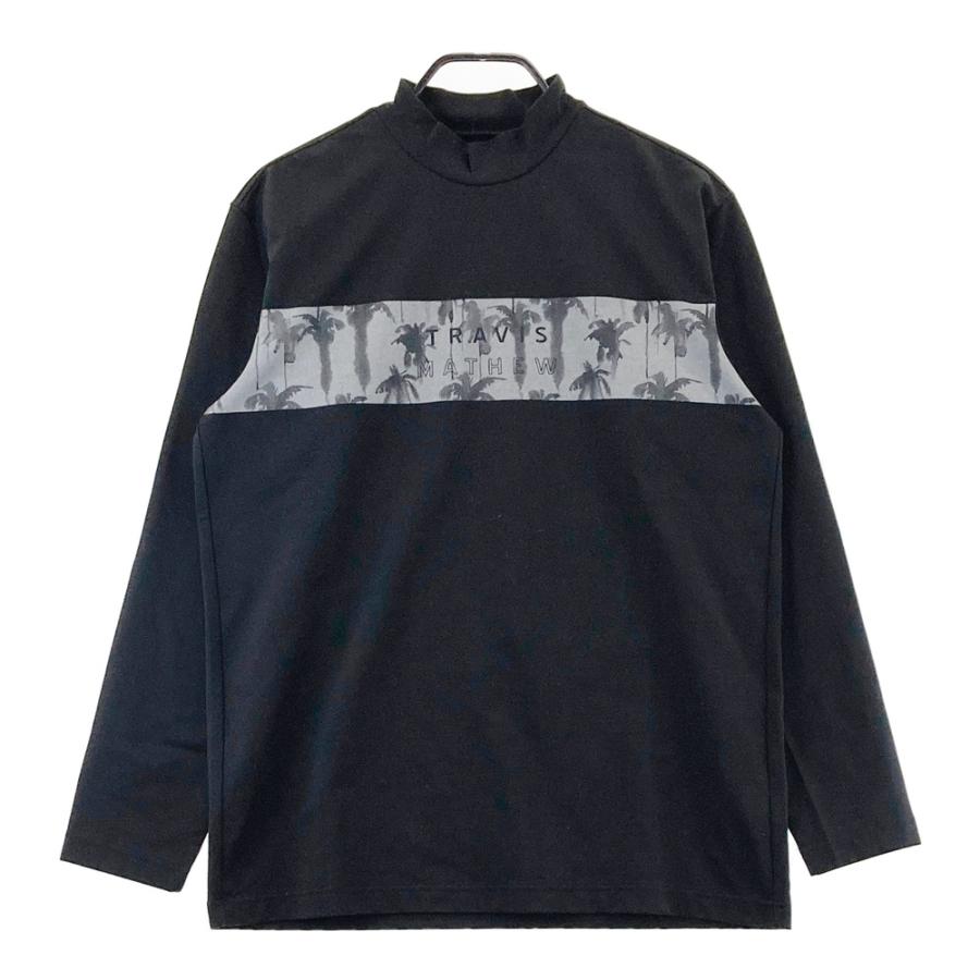 トラヴィスマシュー TravisMathew ゴルフウェア モックネック　長袖黒 TRAVIS MATHEW トラビスマシュー 長袖モックネックTシャツ ブラック系