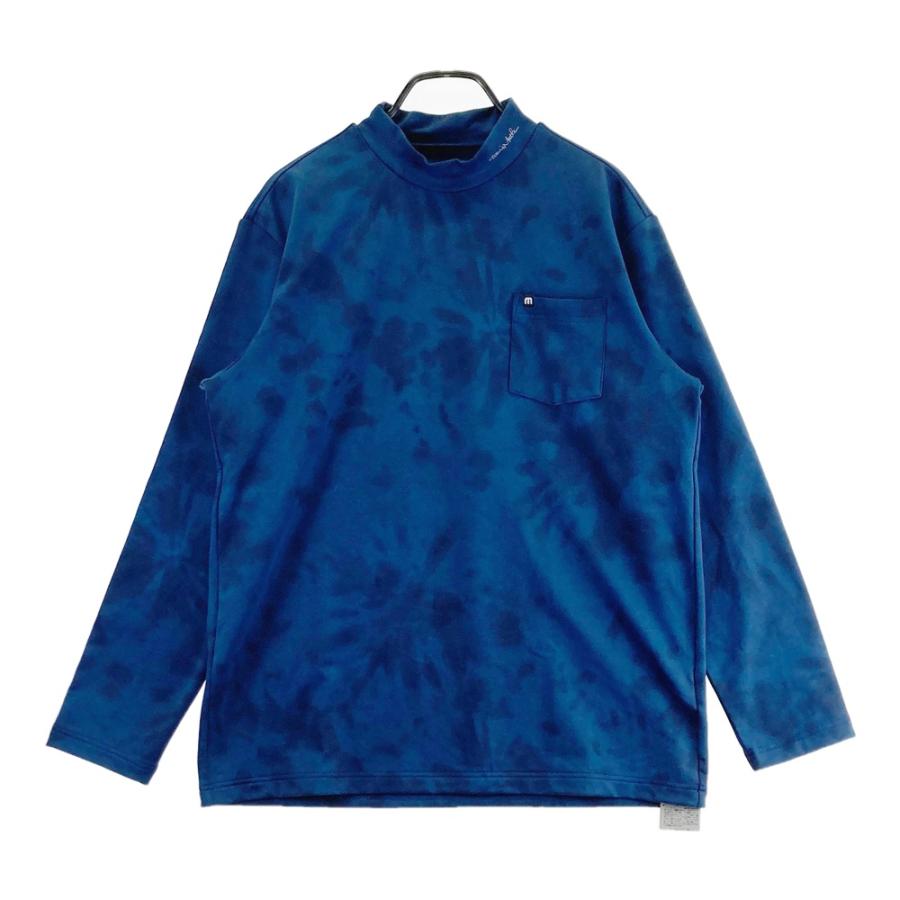 サイズ：XL TRAVIS MATHEW トラビスマシュー  長袖ハイネックTシャツ  ネイビー系 [240101460617] ゴルフウェア メンズ ストスト TRAVISMATHEW 【美品】TRAVIS MATHEW トラビスマシュー ハイネック