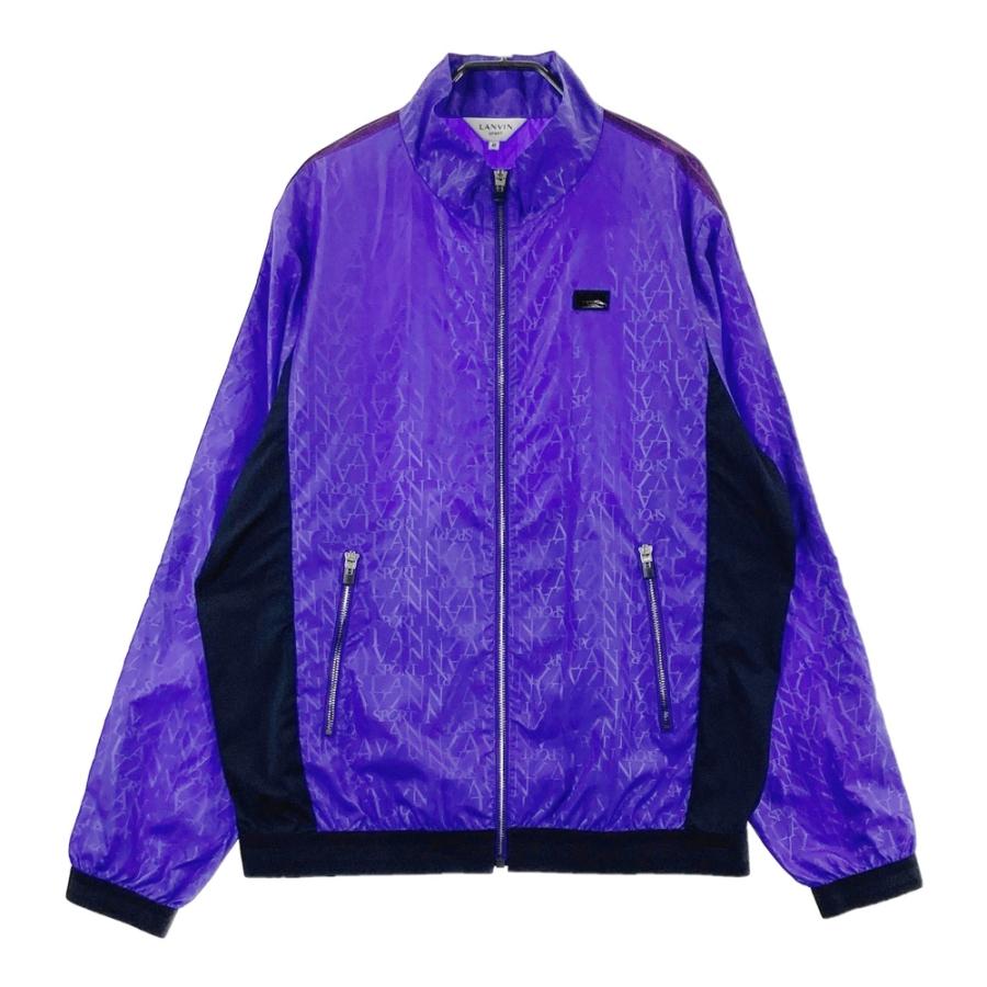 LANVIN SPORT ジップジャケット 40サイズ LANVIN SPORT ランバン スポール ナイロン ジップジャケット ロゴ 総柄