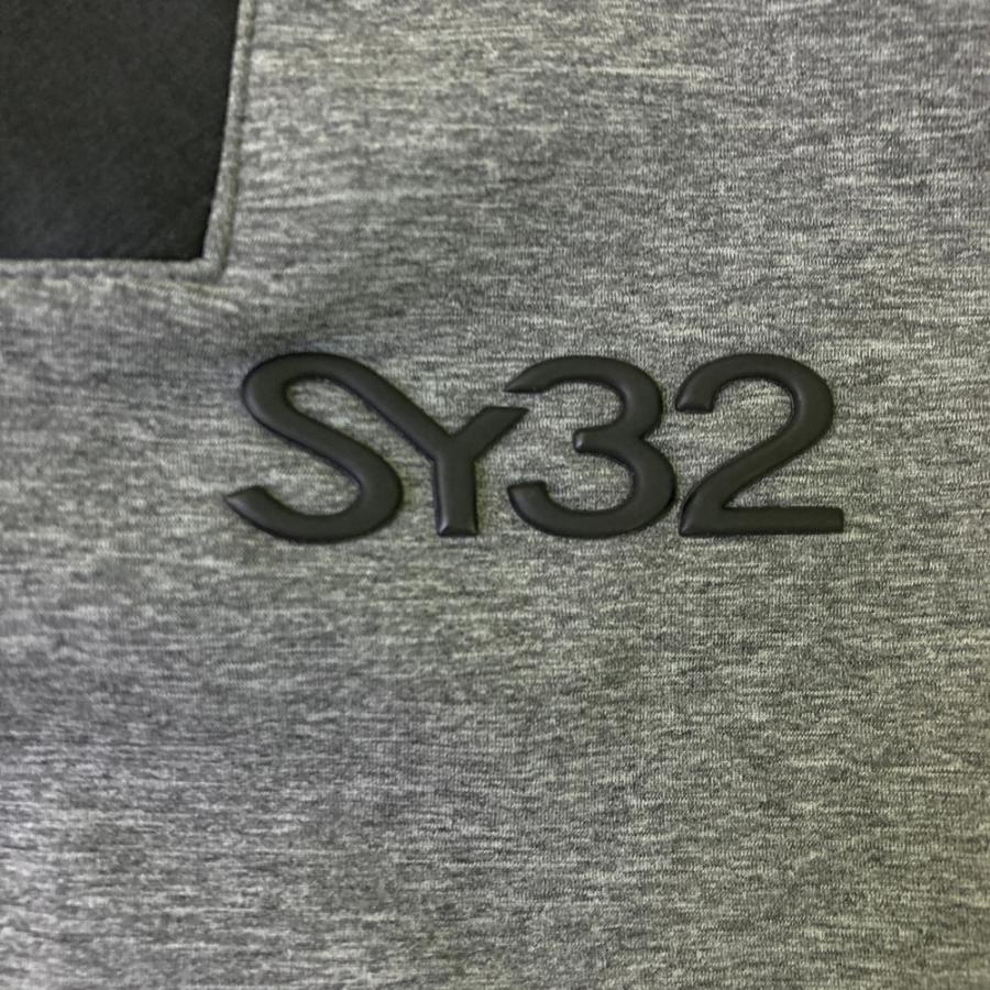 SY32 グレー メンズ ゴルフウェア Mサイズ SY32 BY SWEET YEARS GOLF エスワイサーティトゥ 長袖ジップジャケット