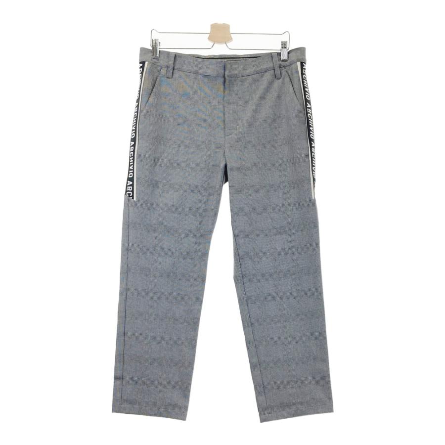 archivio（アルチビオ） ストレッチパンツ グレンチェック柄 グレー系