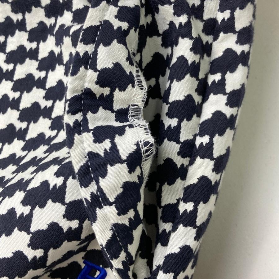 パーリーゲイツ　スヌーピー　ロングパンツ　総柄　ブラック/グレー　4/M 春夏 PEARLY GATES パーリーゲイツ ×PEANUTS ロングパンツ スヌーピー柄