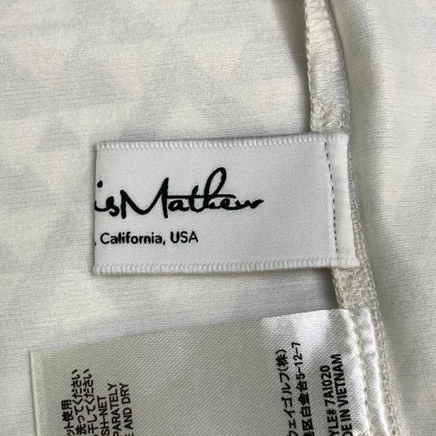TRAVISMATHEW トラビスマシュー 長袖ポロシャツ 総柄 グレー系 M