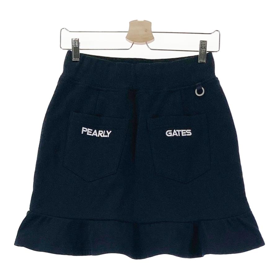 PEARLY GATES パーリーゲイツ　スウェットスカート　ブラック　サイズ1 PEARLY GATES パーリーゲイツ 2024年モデル スウェットスカート